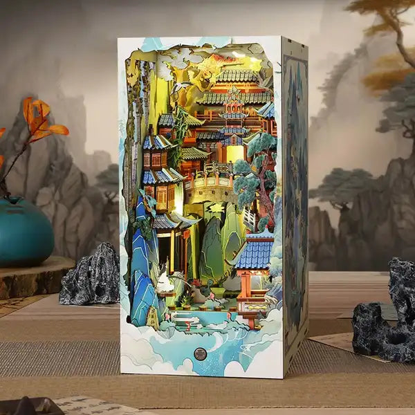 Penglai Wonderland book nook kit – DIY Chinese fairy island