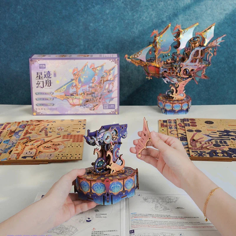 Magical Galaxy 3D wooden puzzle – detail view 7
