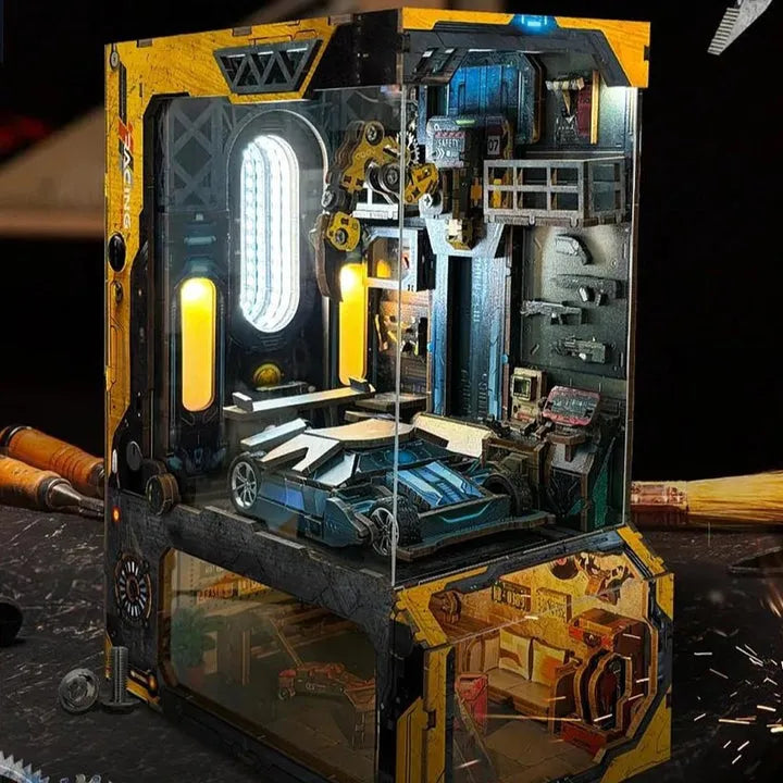 DIY Book Nook - Automobile Workshop