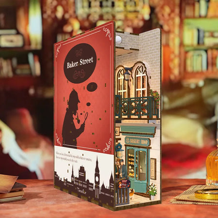 Baker Street book nook kit β DIY Victorian London detective scene
