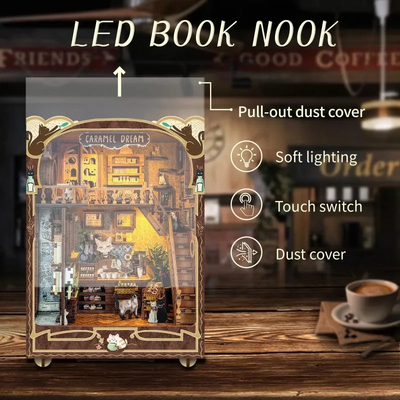 Book Nook - Café de Gatos Sueños de Caramelo