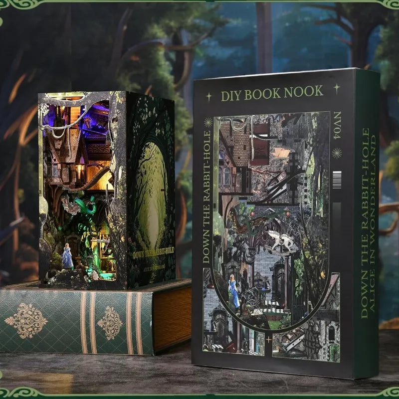 Book Nook - Por la Madriguera del Conejo Alicia en el País de las Maravillas
