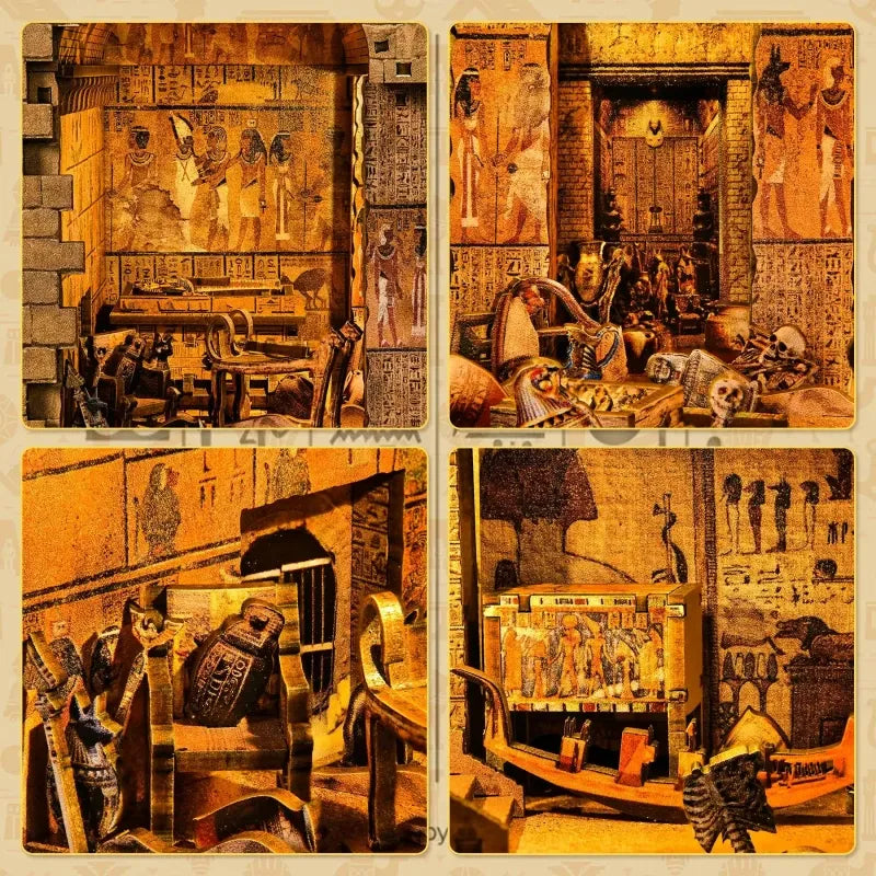 Egyptian Pharaoh's Tomb book nook kit – detail view 2