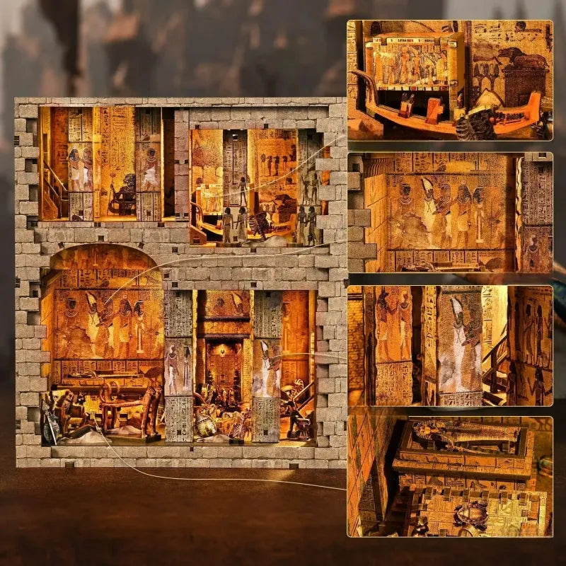 Egyptian Pharaoh's Tomb book nook kit – detail view 3