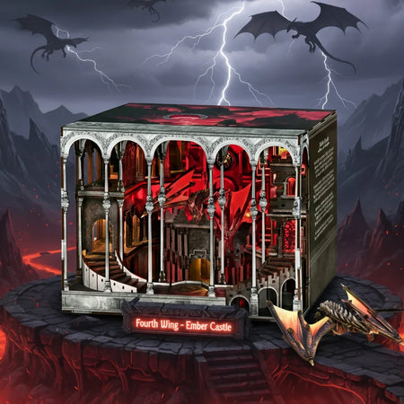 Ember Castle book nook kit β DIY dragon fortress