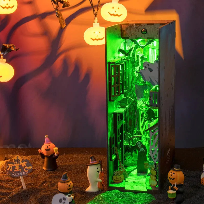 Halloween Alley book nook kit β DIY spooky alley