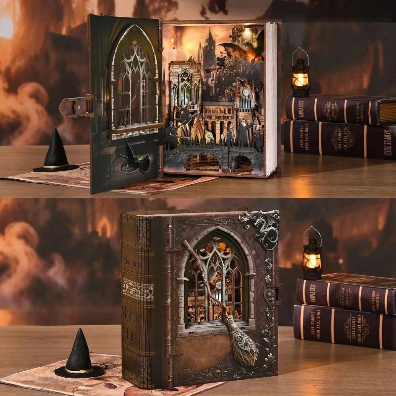 Introduction to Magical Flight book nook kit – detail view 4