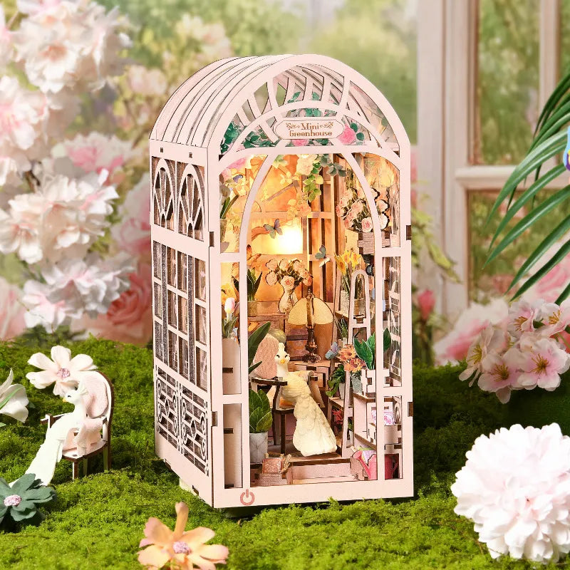 Mini Greenhouse Flower Room book nook kit – detail view 6