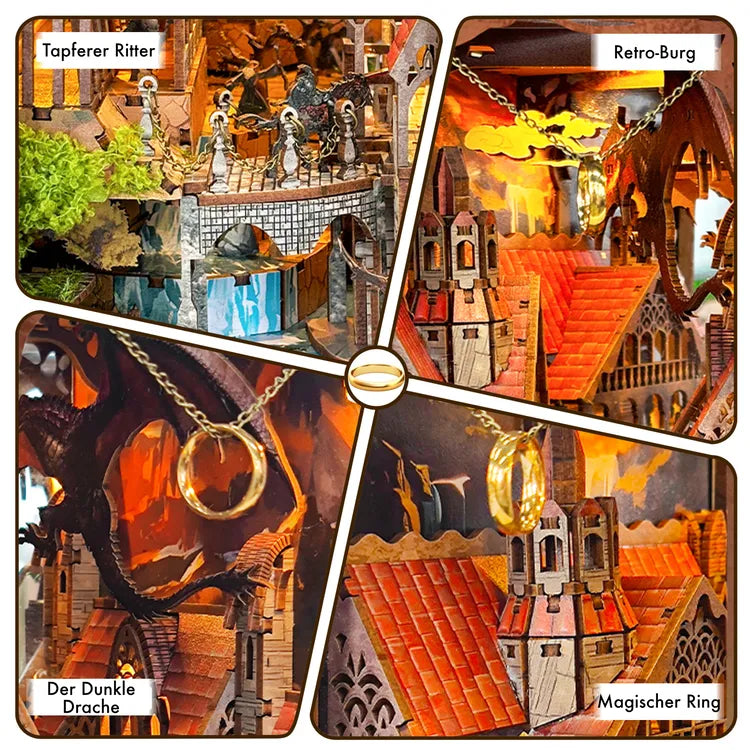 Spirit Valley of the Magic Ring book nook kit – detail view 2