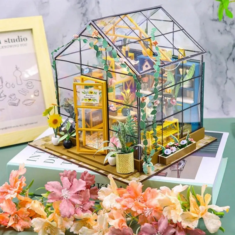 Casa en miniatura - Casa de flores Sunshine