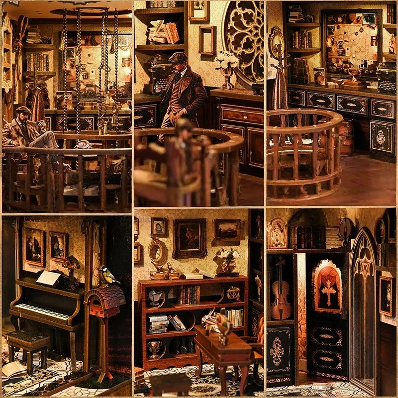 The Case of the Hidden Box book nook kit – detail view 2