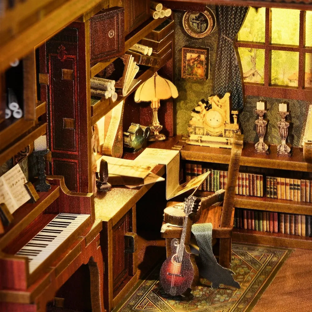 Timeless Melody book nook kit – detail view 7