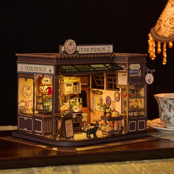 Miniature House Kit - Magic Coffee Shop