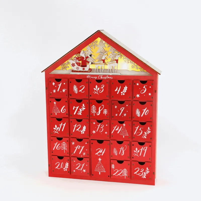 Calendario de Adviento Rojo 2025