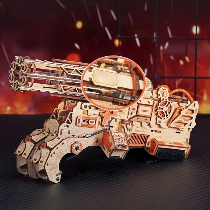 3D Wooden Puzzle - Burning Cyclone