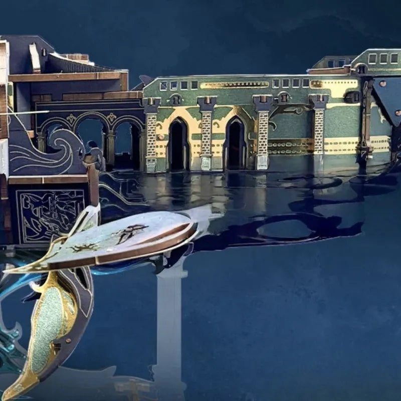 3D Wooden Puzzle - Whale Ark Of The Universe