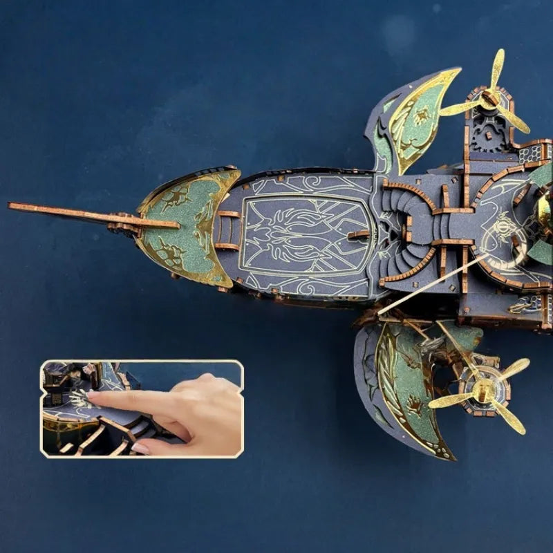 3D Wooden Puzzle - Whale Ark Of The Universe