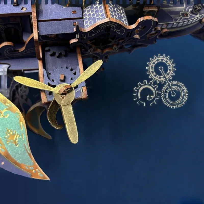 3D Wooden Puzzle - Whale Ark Of The Universe