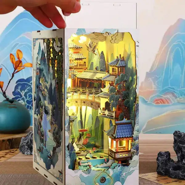 Penglai Wonderland book nook kit – detail view 4