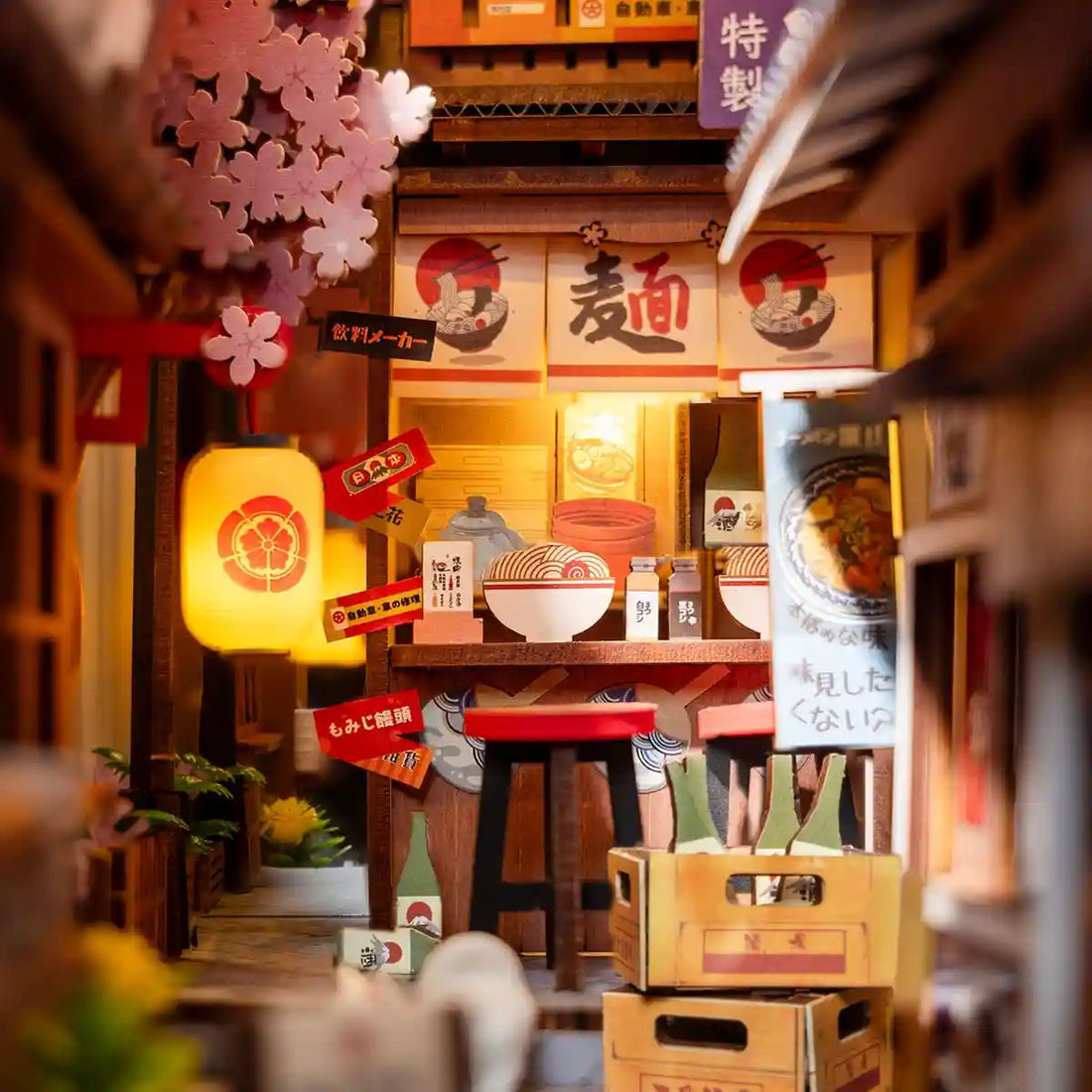 Sakura Wine Alley — DIY Book Nook Kit