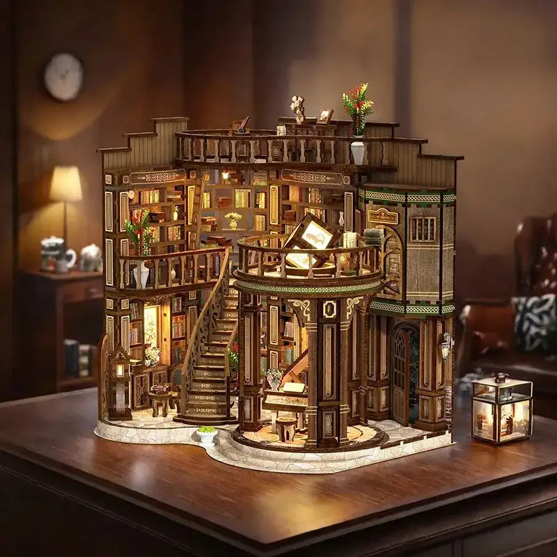 Kit de casa en miniatura - Salón de libros soñador