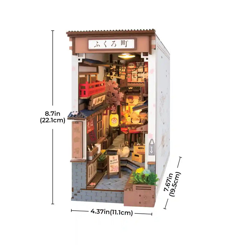 Sakura Wine Alley Book Nook Kit – DIY Japanese Izakaya Street