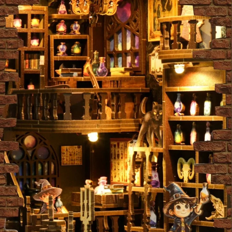 Alchemy Master book nook kit – detail view 2