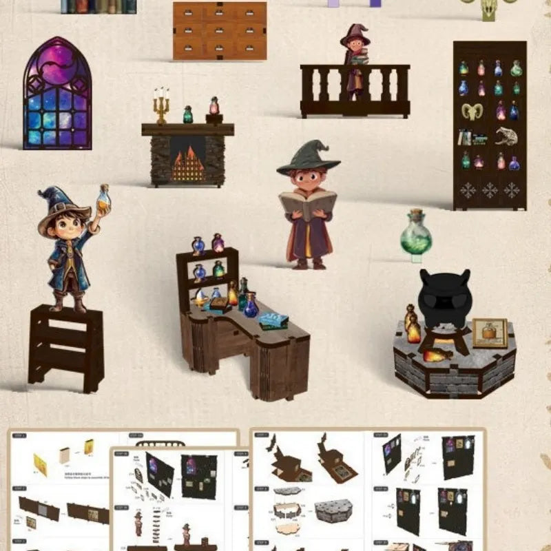 Alchemy Master Book Nook Kit – DIY Alchemist's Laboratory