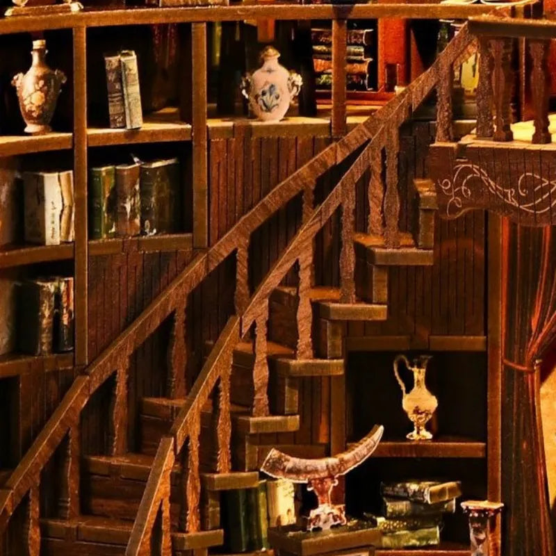 Ancient Rhyme Library Book Nook Kit – DIY Vintage Study Room