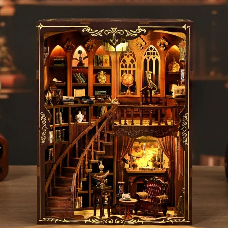 Ancient Rhyme Library Book Nook Kit – DIY Vintage Study Room