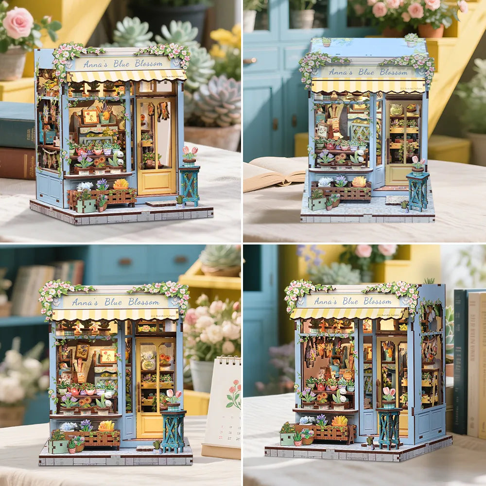 Anna's Blue Blossom book nook kit – detail view 9