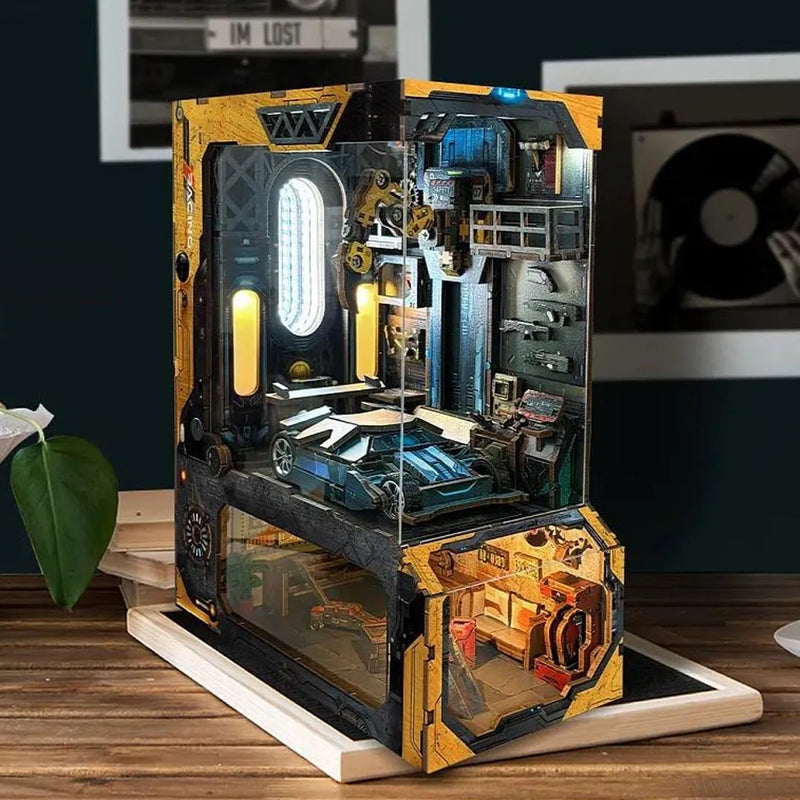 DIY Book Nook - Automobile Workshop
