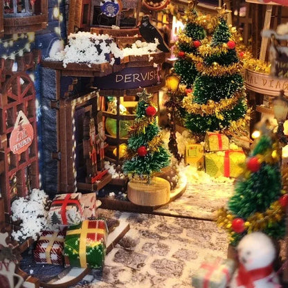 Book Nook - Christmas Snowy Night