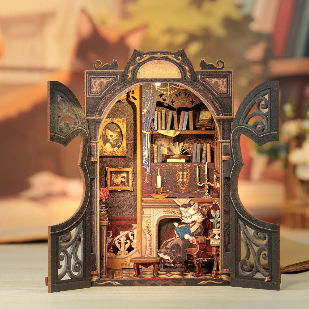 Book Nook - Estudio del Conde Gato