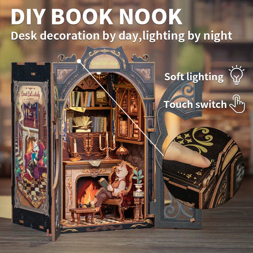 Book Nook - Estudio del Conde Gato