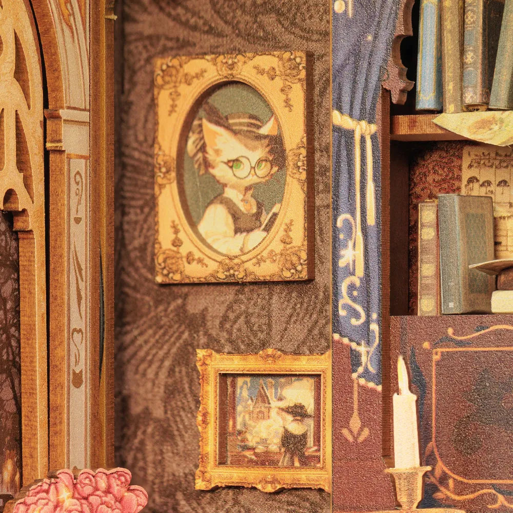 Book Nook - Estudio del Conde Gato