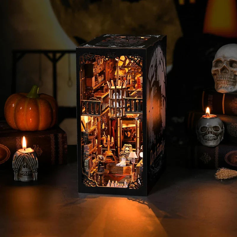 Dark Family Book Nook Kit – DIY Gothic Haunted Manor