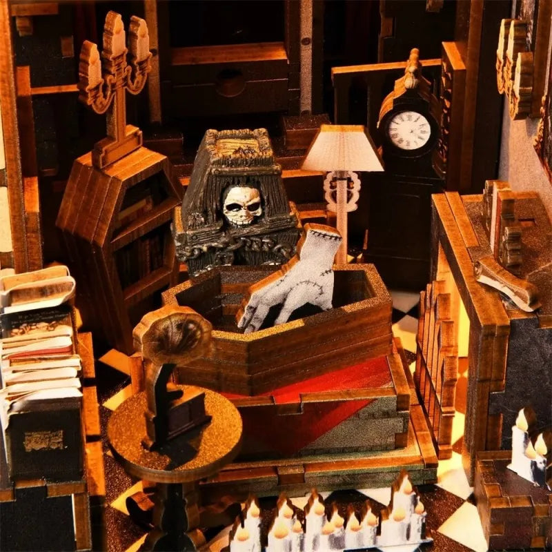 Dark Family Book Nook Kit – DIY Gothic Haunted Manor