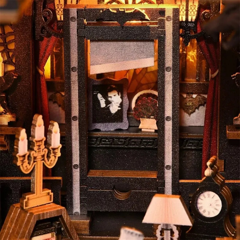 Dark Family Book Nook Kit – DIY Gothic Haunted Manor