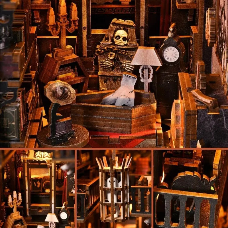 Dark Family Book Nook Kit – DIY Gothic Haunted Manor