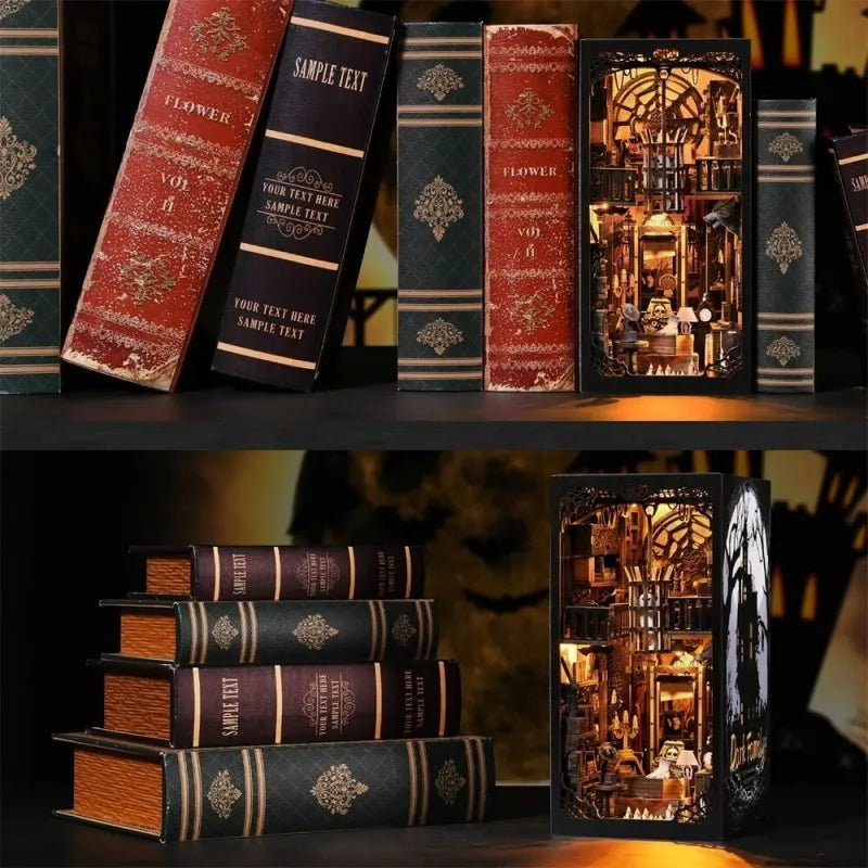 Dark Family Book Nook Kit – DIY Gothic Haunted Manor