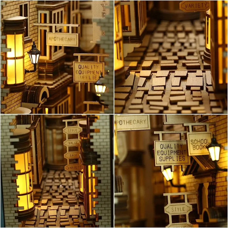 Diagon Alley book nook kit – detail view 2