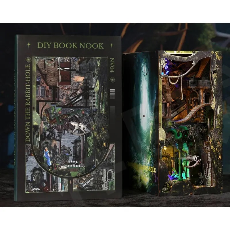 Book Nook - Por la Madriguera del Conejo Alicia en el País de las Maravillas