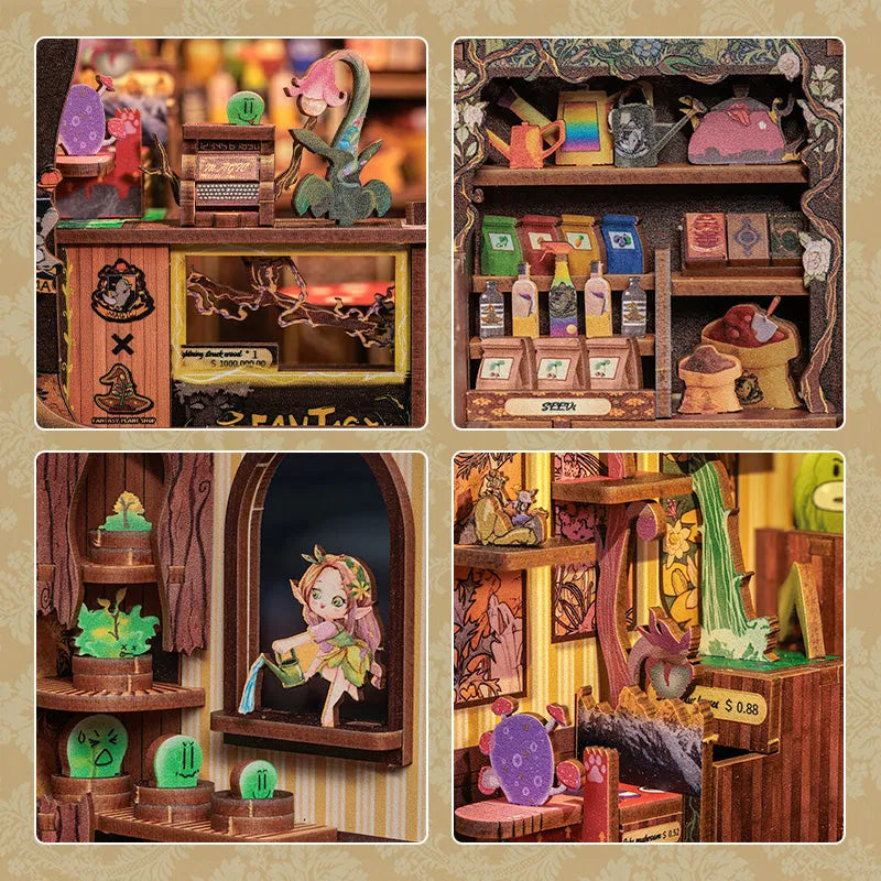 Book Nook - Fantasy Plant Shop
