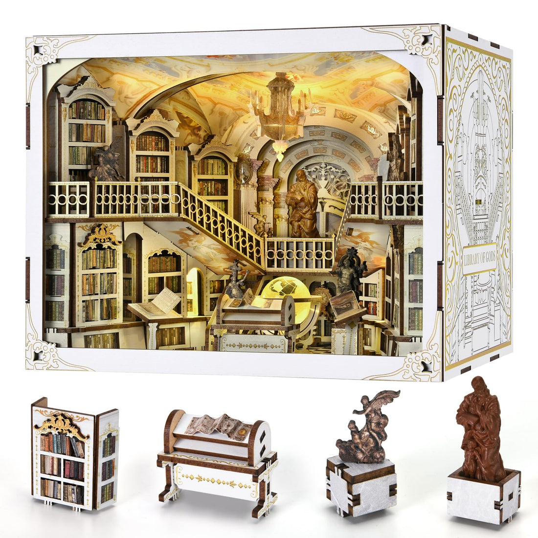 Library of Gods Max book nook kit – detail view 6