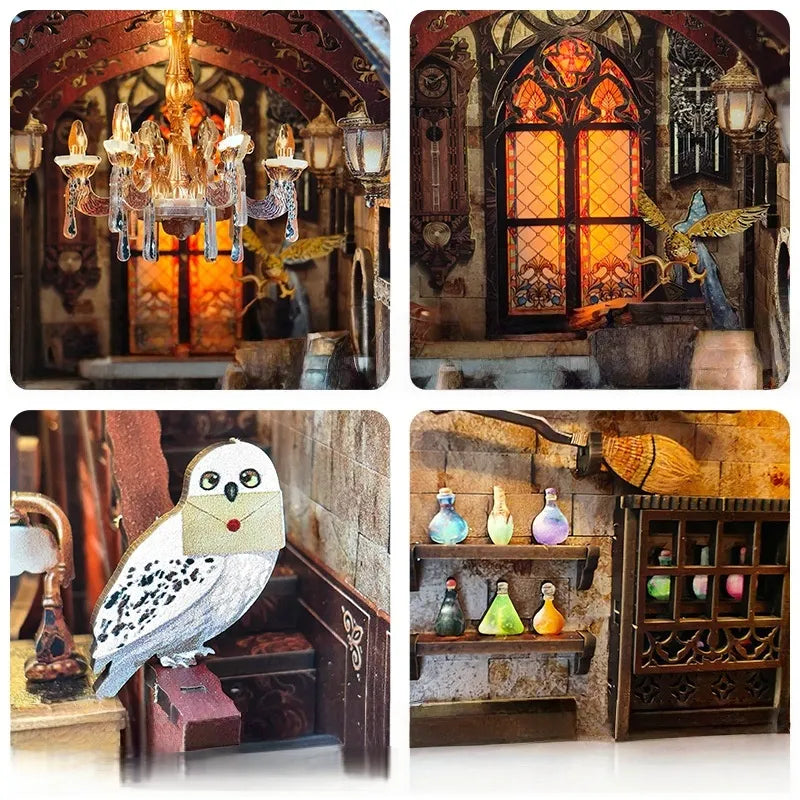 Wizard School Alley Book Nook Kit – DIY Magic Lane