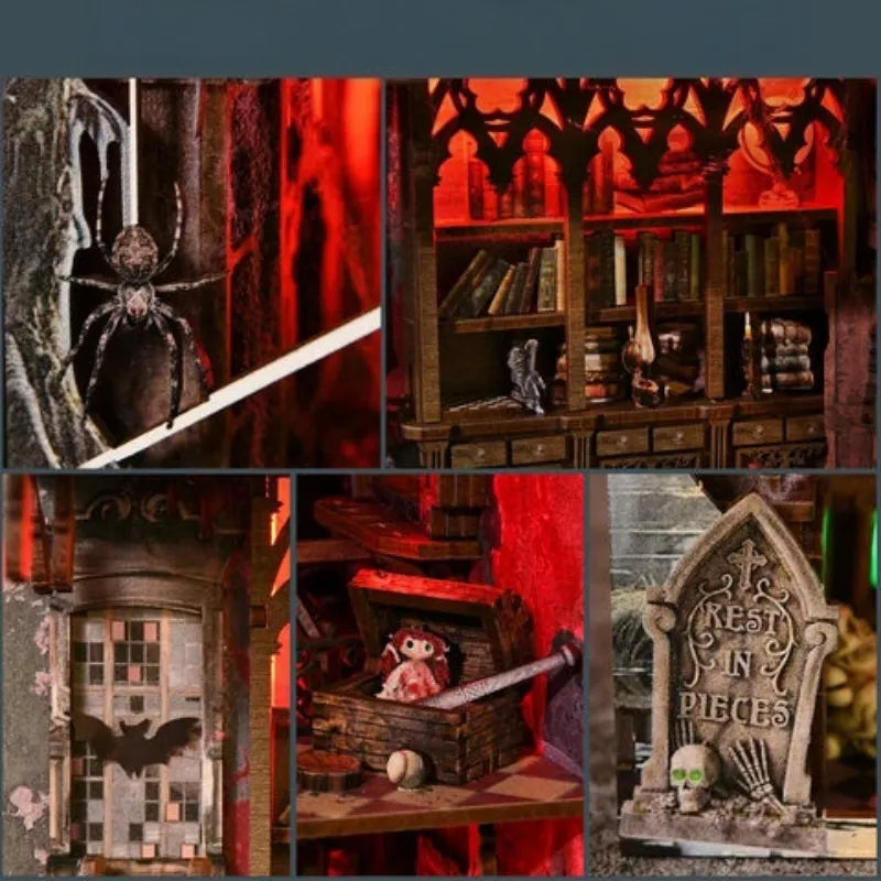 Haunted Mansion Book Nook Kit – DIY Gothic Ghost House