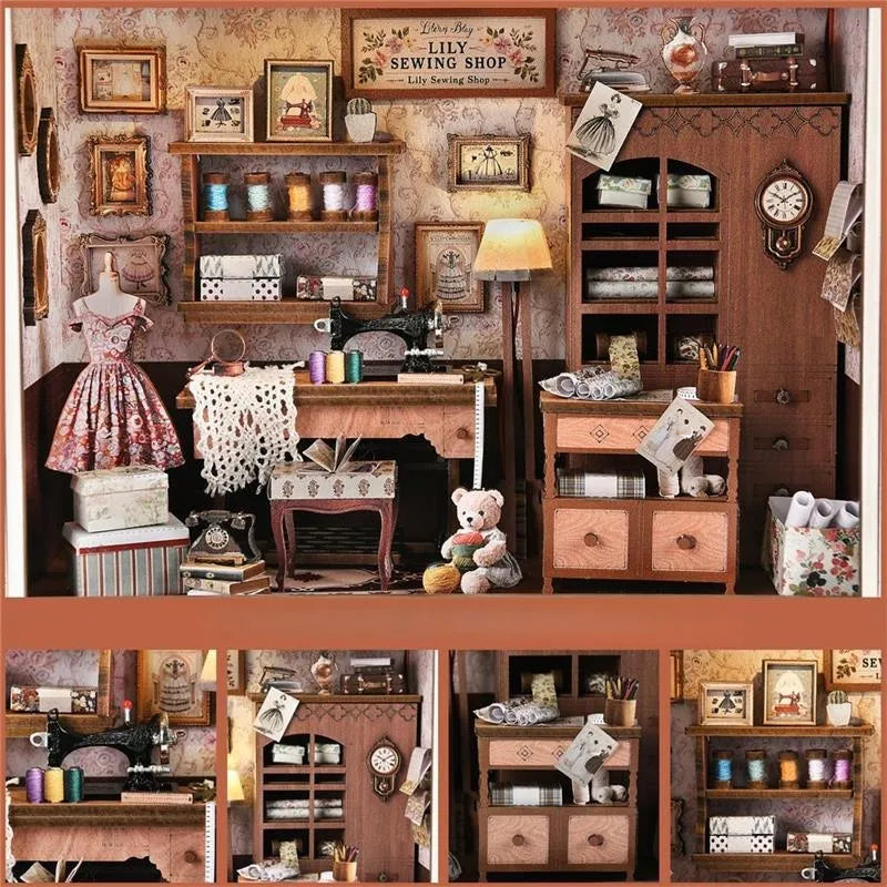DIY 3D Picture Frame Kit - Lily's Sewing Room | Miniature Diorama