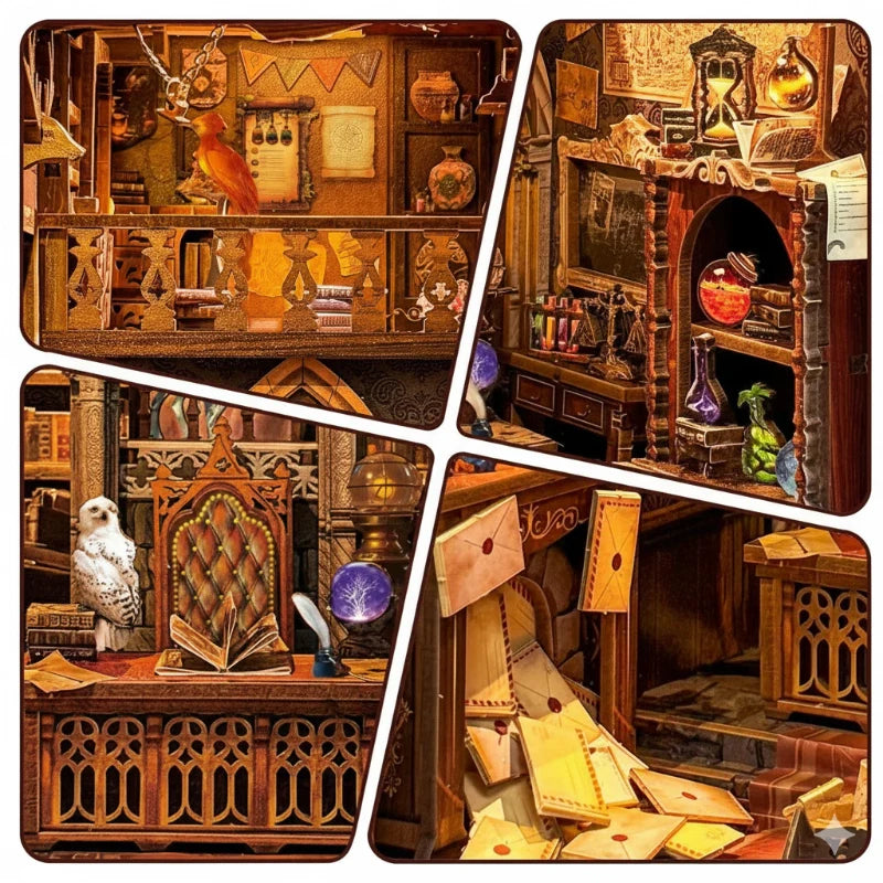 A wizard's study between your books