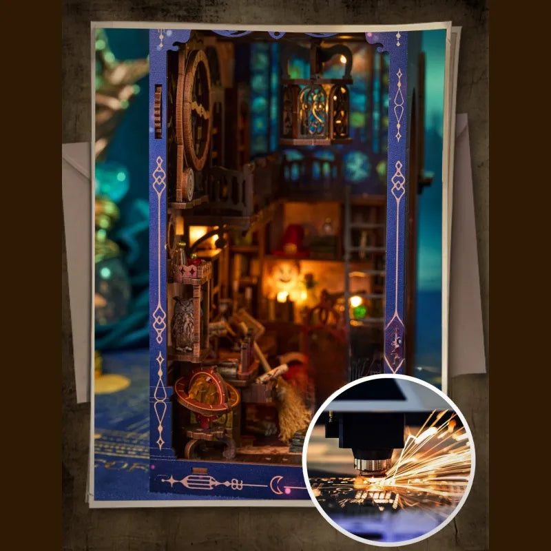 Magic Research Society book nook kit – detail view 3
